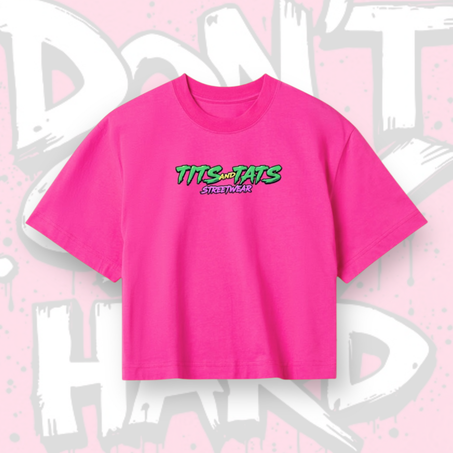 Crop Top "Don’t cry, try hard"