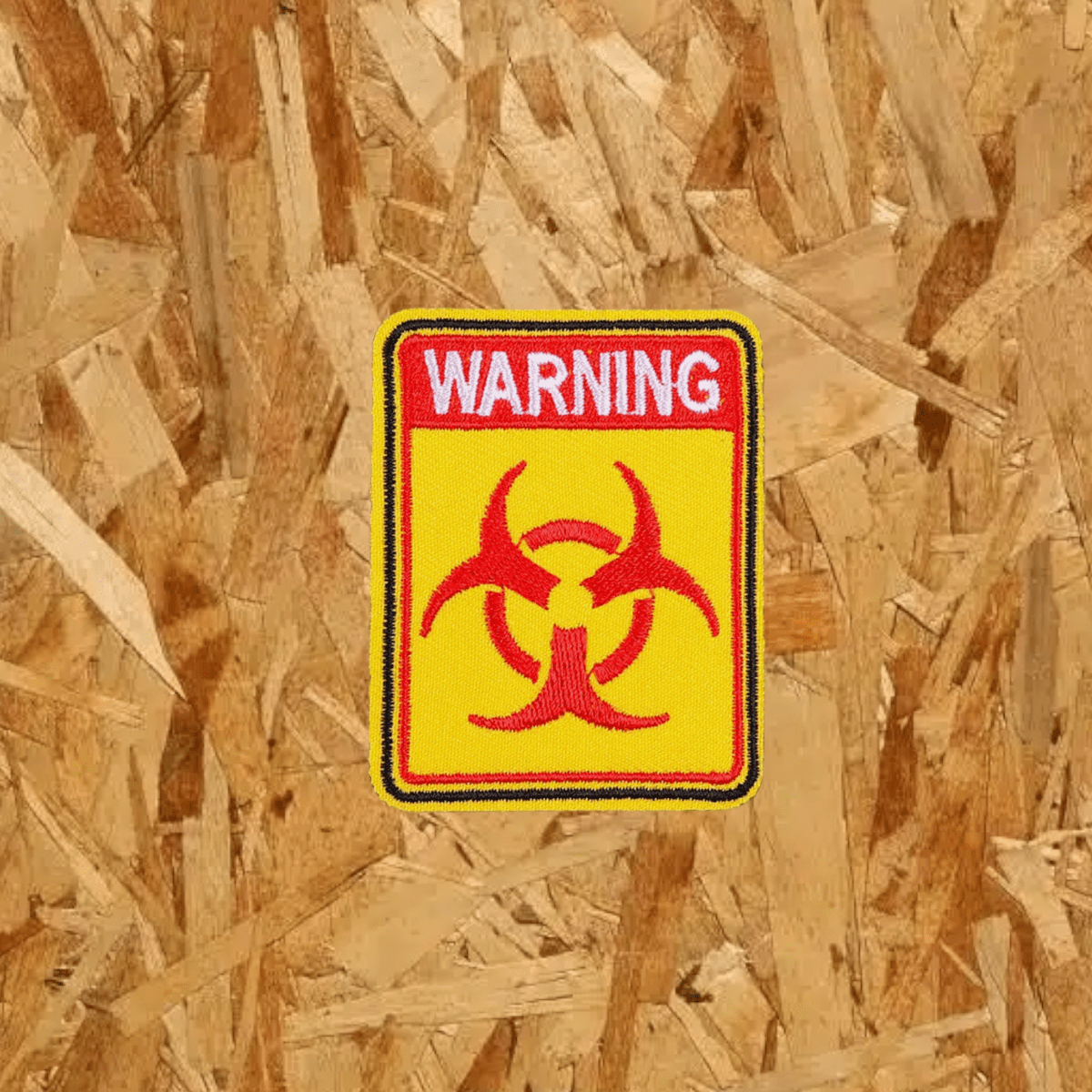 Pegat amb velcro: WARNING