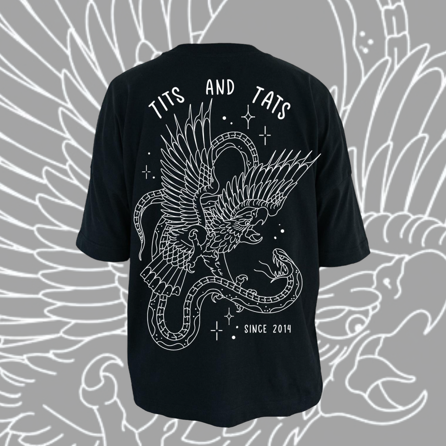 Camiseta Oversize “Tits and Tats” by Ester Tattoo