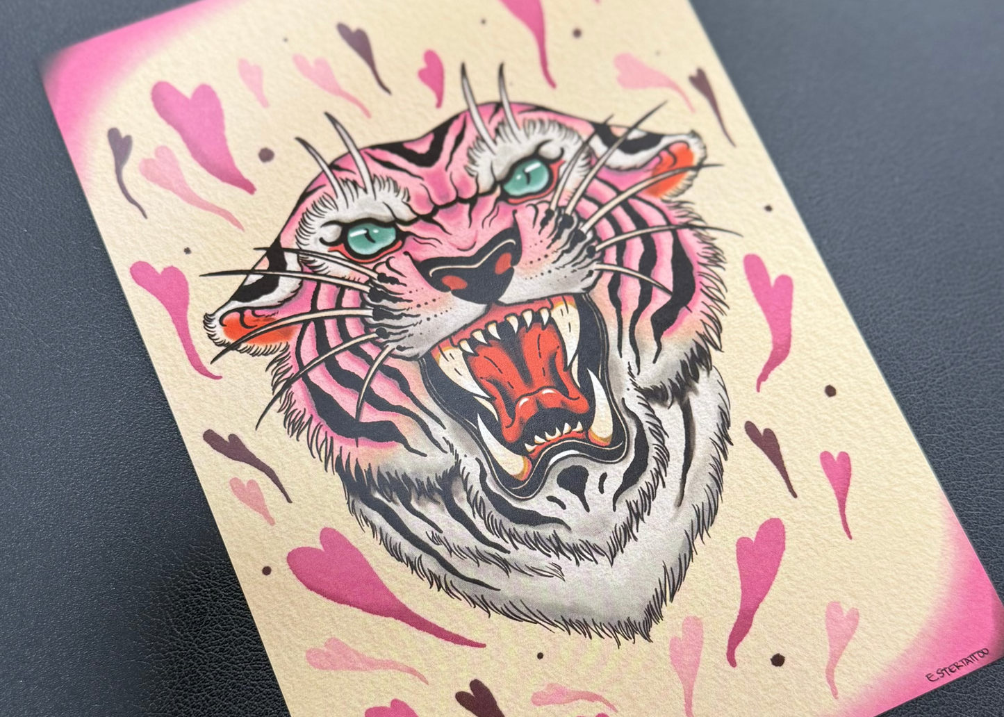 Postal Tigre by Ester Tattoo