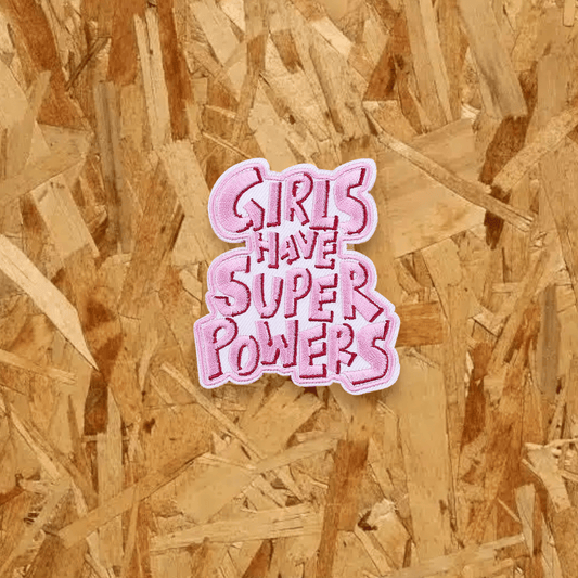Pegat brodat amb velcro de GIRLS HAVE SUPER POWERS