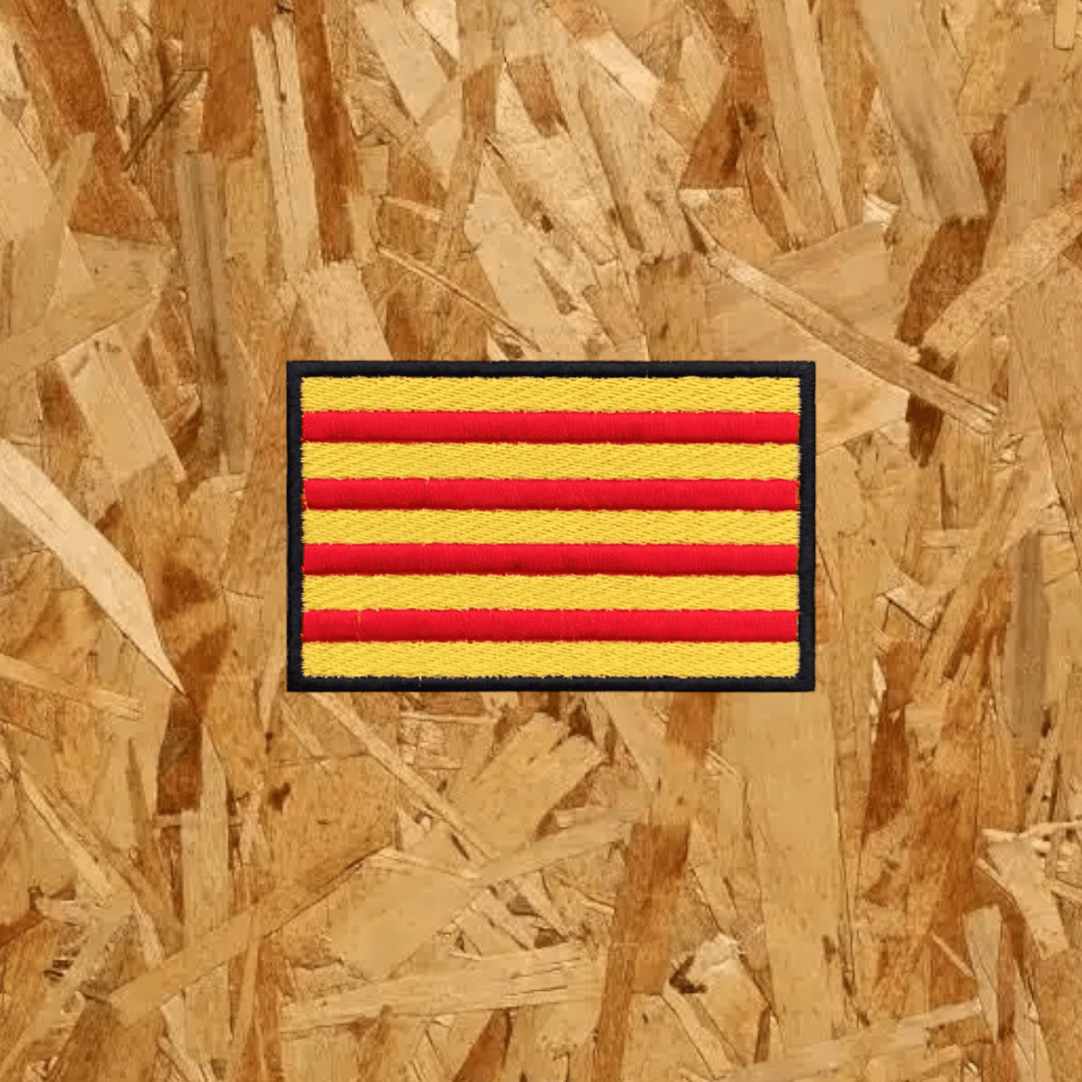 Pegat amb velcro: Bandera Catalunya (senyera).