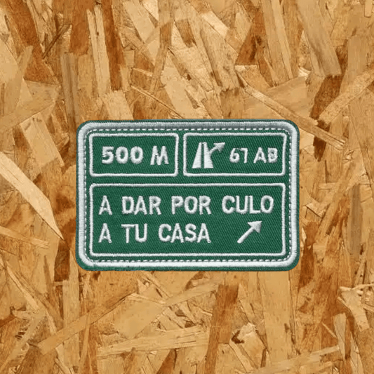 Pegat amb velcro: A DAR POR CULO... (Verd)