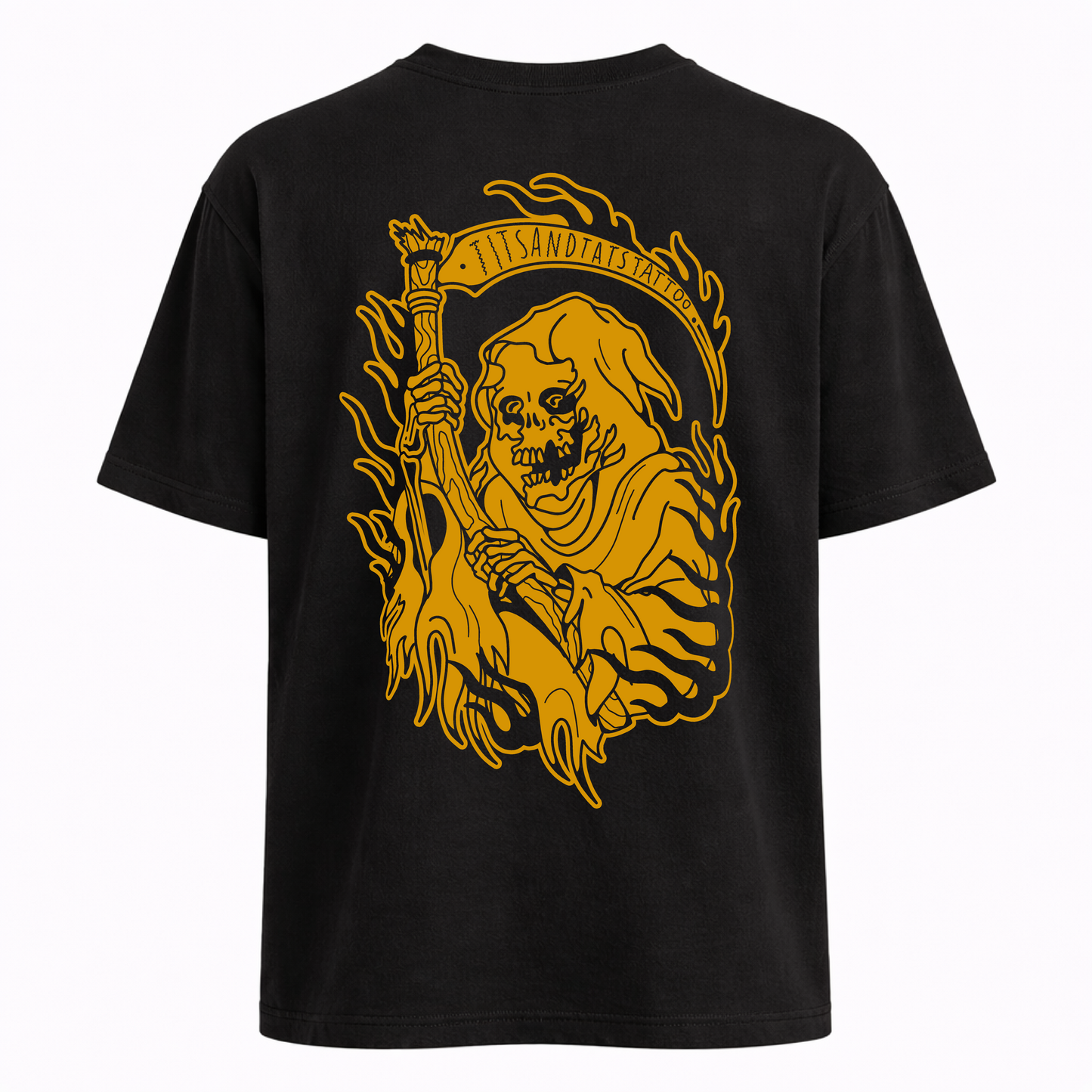 Camiseta Oversize Calavera Tits and Tats Tattoo by Ester Sans
